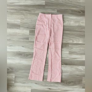 Zara pink checked pants